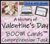 Valentines Day BOOM Cards™ Comprehension Activity 3rd & 4th Grade