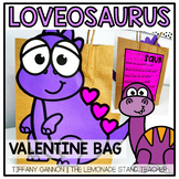 Valentine's Day Bag Craft Loveosaurus Dinosaur