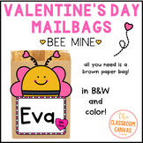 Valentine's Day Bag Craft, Valentines Day Mailbag Template