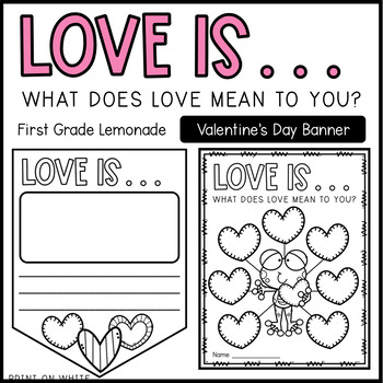 Valentine's Day Flag Banner Activity - Life Between Summers