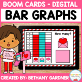 Valentine's Day Bar Graphs - Math Boom Cards - Distance Le