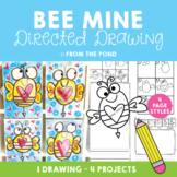 Valentine's Day Bee Directed Drawing {Art Project}