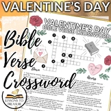 Valentine's Day Bible Verse Crossword, Christian, Religiou