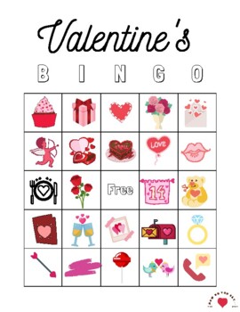 Valentine's Day Bingo! by mscarlahowdoyousay | TPT