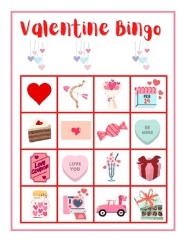 Valentine's Day Bingo by Suzy Santos | TPT