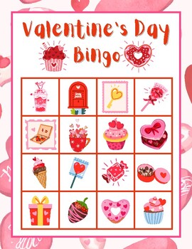 Valentine's Day Bingo by Prettyclassroom | TPT