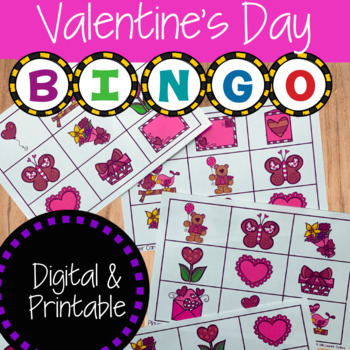 Valentine's Day Bingo Activity | Digital and Printable Game | TpT