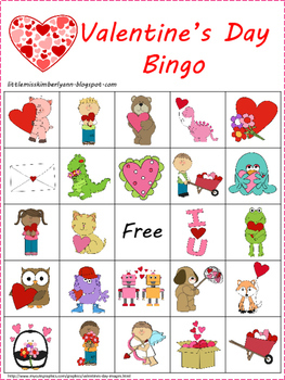 Valentine's Day Bingo by Little Miss Kim's Class | TpT