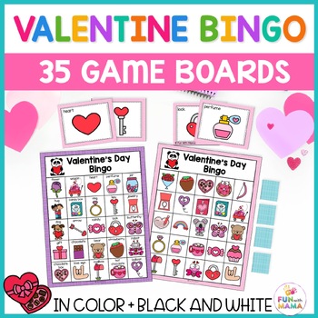 Valentine's Day Bingo by Fun With Mama | Teachers Pay Teachers