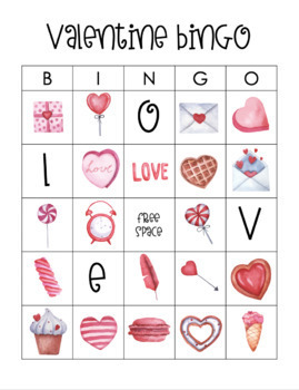 Valentine's Day Bingo by Caitlin York | TPT