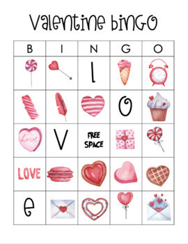 Valentine's Day Bingo by Caitlin York | TPT