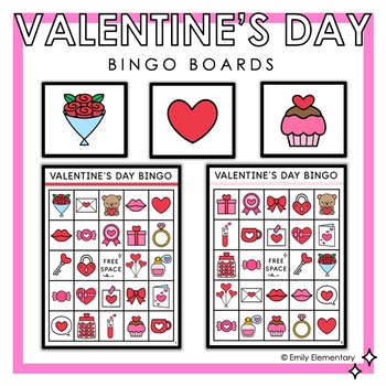 Valentine's Day Bingo by Emily Elementary | TPT