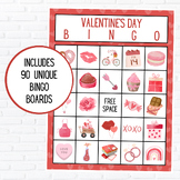 Valentine's Day Bingo | 90 Cards | Valentine's Class Party