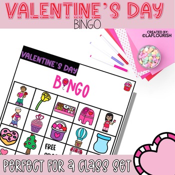 Valentine's Day Bingo by LaFlourish | TPT