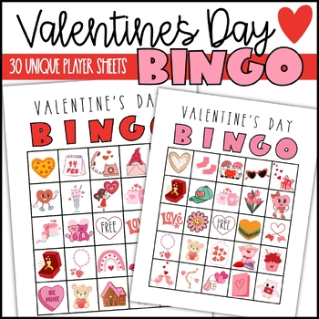 Valentine's Day Bingo Activity by Kimberly Thornhill | TPT