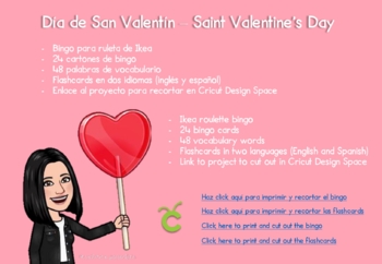 Preview of Valentine's Day Bingo - Bingo San Valentín - CRICUT PROJECT