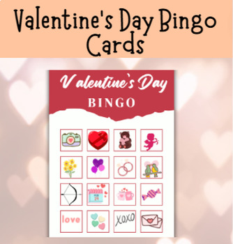 Valentine's Day Bingo Boards By Miss English Lit 