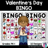 Valentine's Day Bingo Cards for Early Readers - Valentine 