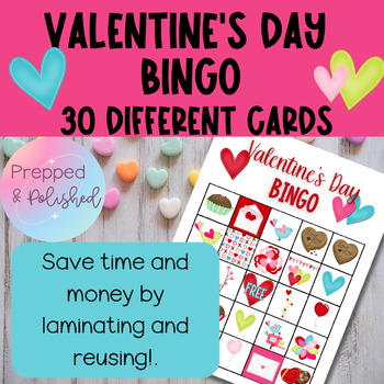 Valentine's Day Bingo - Classroom Party Activity - No Prep Class Party ...