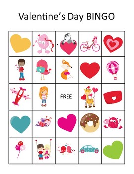 Valentine's Day Bingo Game by My AUsome Classroom | TPT