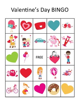 Valentine's Day Bingo Game by My AUsome Classroom | TPT