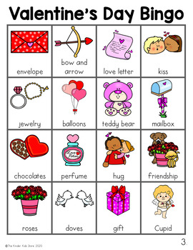 Valentine's Day Bingo Game by The Kinder Kids | TPT