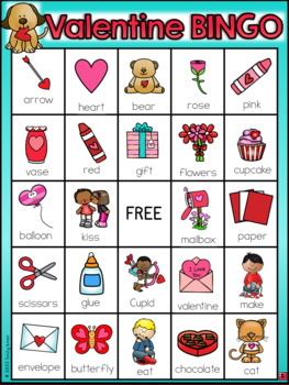 Valentine's Day Bingo Game By Emily Ames 