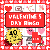 Valentine's Day Bingo Game Activity | ESL/ELL, Primary, SP
