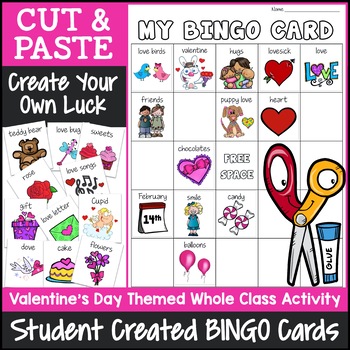 Preview of Valentine's Day Bingo Game {Cut & Paste Printable Valentine Bingo}