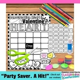 Valentine's Day Bingo Game Fun Party Activity for February