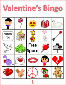 Valentine's Day Bingo Game Set | 35 Unique Numbered Player Cards by ...