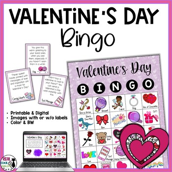 Valentine's Day Bingo Game for Listening and Inferencing | February ...