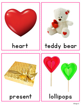 Valentine`s Day Bingo Game for Special Education (no labels) | TPT