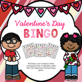 Valentine's Day Bingo Game with Riddles - A Vocabulary Bui