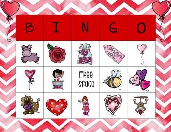 Valentine's Day Bingo Party Game Cards by Tremendous Teaching | TPT