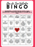 Valentine's Day Bingo Template in Spanish