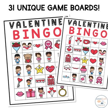 Valentine's Day Bingo | Valentine Bingo by Angie Fish - School of Fish ...