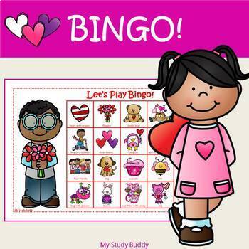 Preview of Valentine's Day Bingo (Valentine's Day Activities, Valentine's Day Party Game)