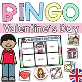 Valentine's Day Bingo. Words Vocabulary. Reader Game. February
