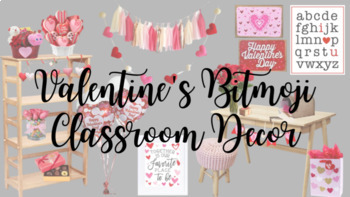 Preview of Valentine's Day Bitmoji Classroom Decor