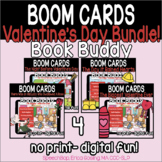 Valentine's Day Book Buddies Bundle #1! (4 Book Decks) Boom Cards