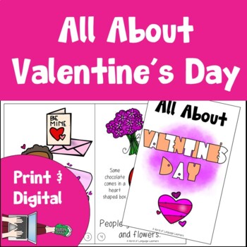 Preview of Valentine's Day Book Print and Digital