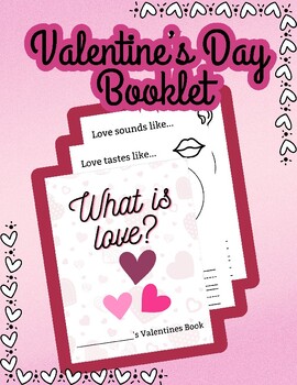 Preview of **FREE** Valentine's Day Booklet - 5 Senses