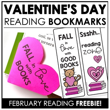 Preview of Valentine's Day Origami Bookmark Freebie!