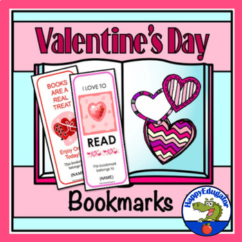 Preview of Valentine's Day Bookmarks Printable Set of 6