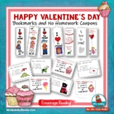Valentine's Day Bookmarks |  No Homework Coupons
