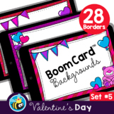 Valentine's Day Boom Card™ Background Borders (Clipart) Set #5
