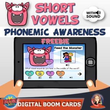 Preview of Valentine's Day Activities Short Vowel Boom Cards
