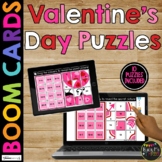 Valentine's Day Boom Cards™ Math Puzzles Digital Learning 
