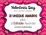 Valentine's Day Box Contest Awards